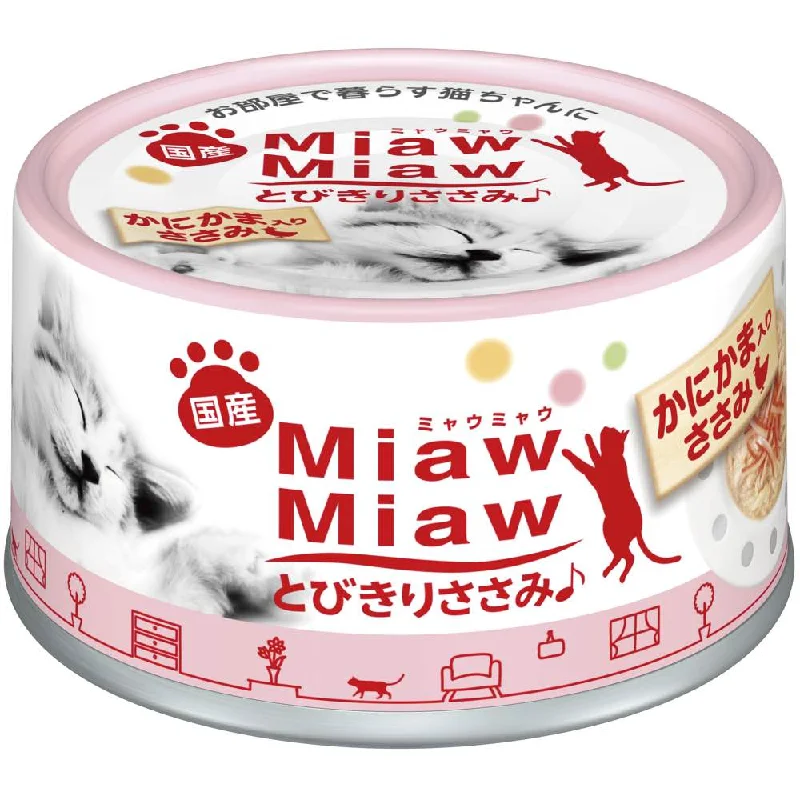 Aixia Miaw Miaw Chicken With Crabstick Canned Cat Food 60g