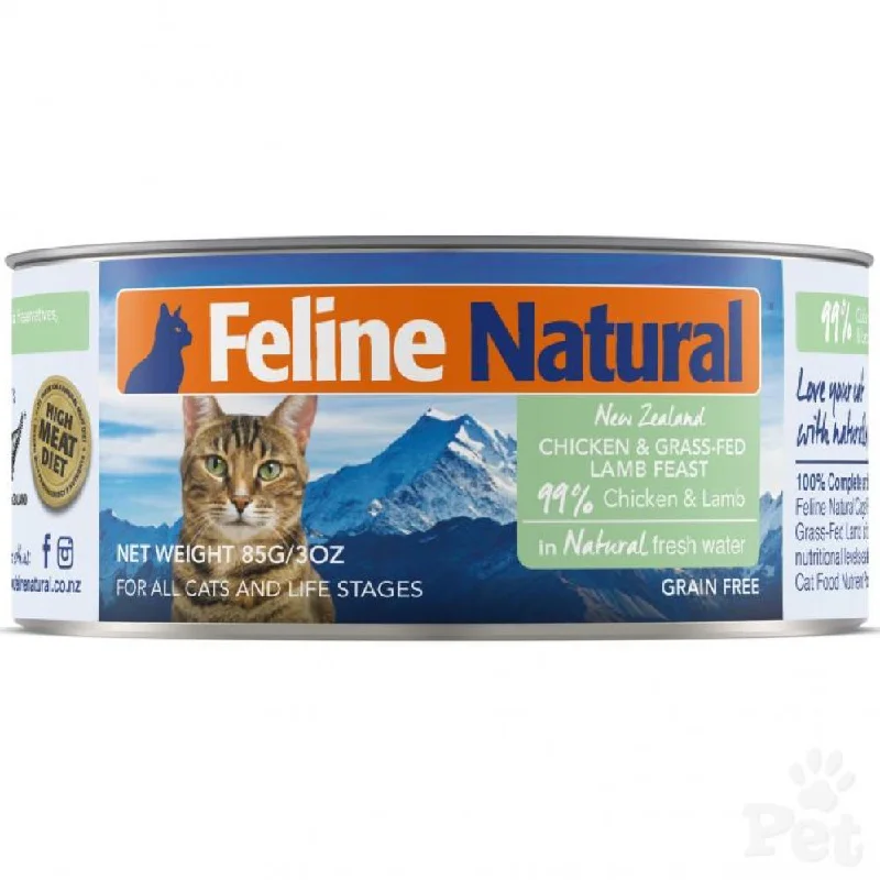 Feline Natural Chicken & Lamb Feast Canned Cat Food 85g