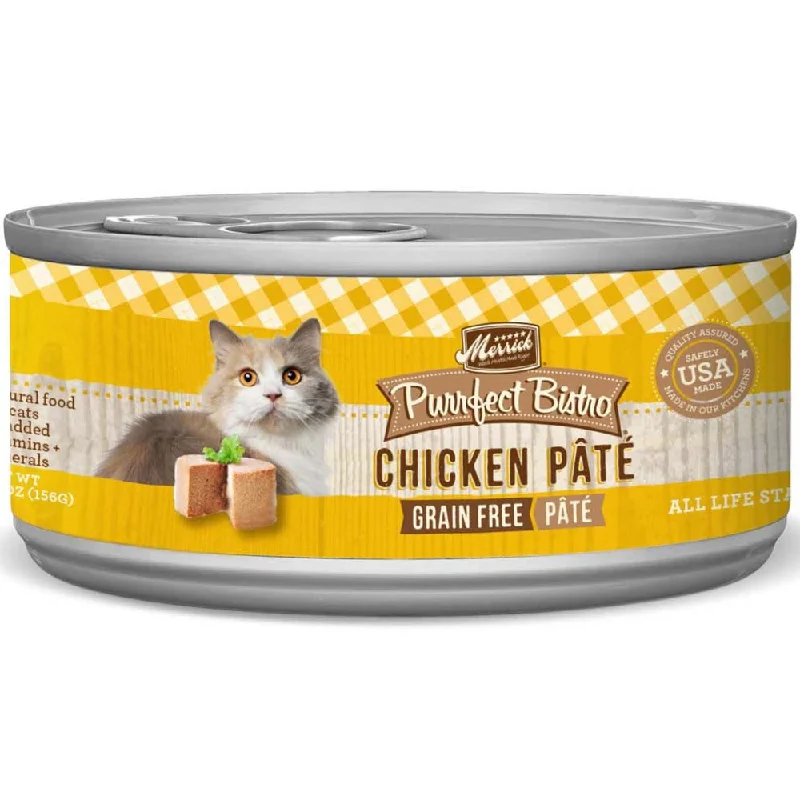 Merrick Purrfect Bistro Grain-Free Chicken Pate Canned Cat Food 156g