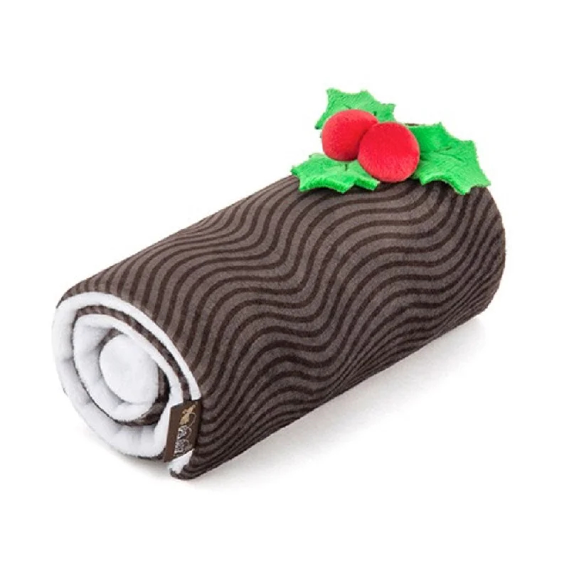 PLAY Holiday Classic Yummy Yuletide Log Plush Dog Toy