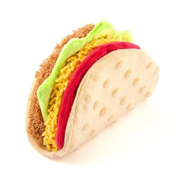 PLAY International Classic Taco Plush Dog Toy