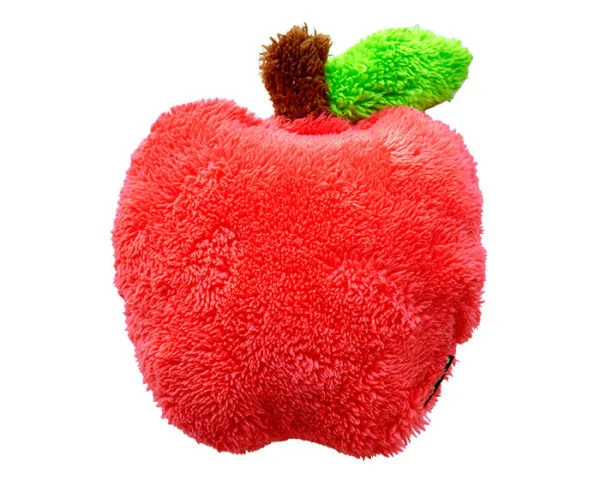 Cycle Dog USA Duraplush Apple Plush Dog Toy, Assorted Colors