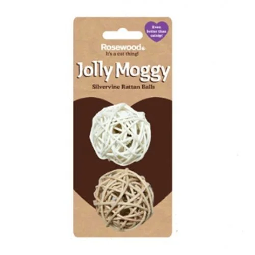 Jolly Moggy Rattan Balls 2pc