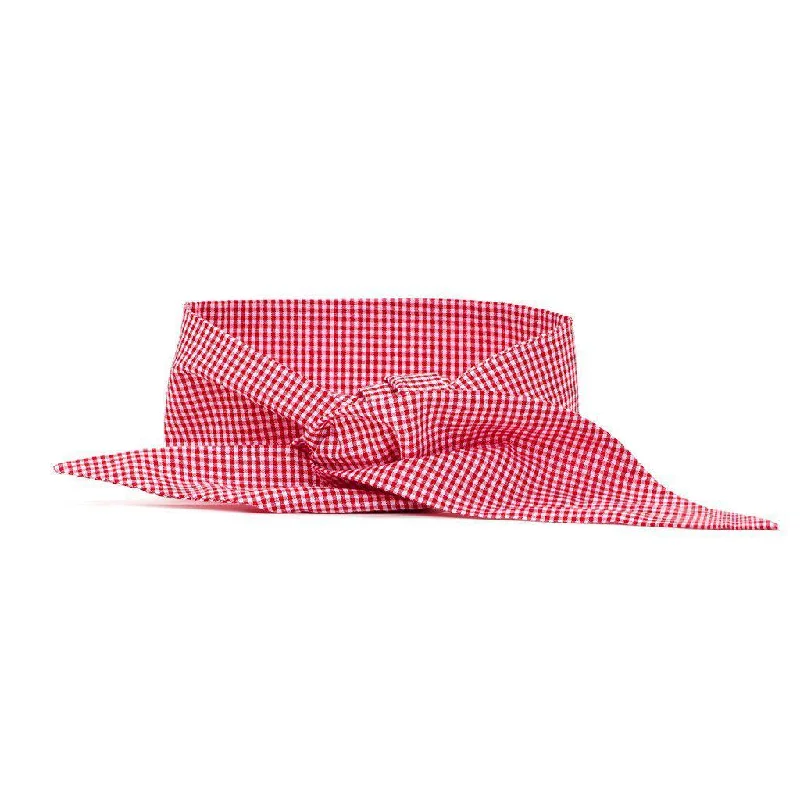 Dog Bandana Necktie Red Gingham