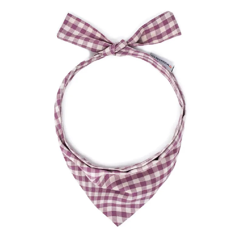 Dog Neckwear Lilac Gingham