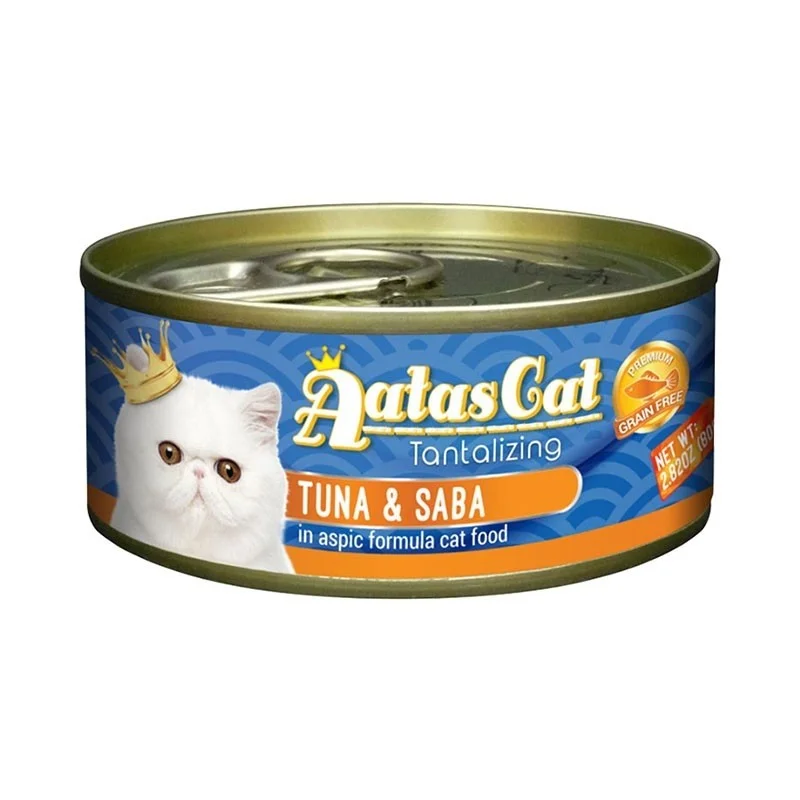 Aatas Cat Tantalizing Tuna & Saba In Aspic Canned Cat Food