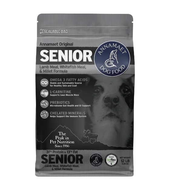 Annamaet Original Grain-Inclusive Senior Formula Dry Dog Food