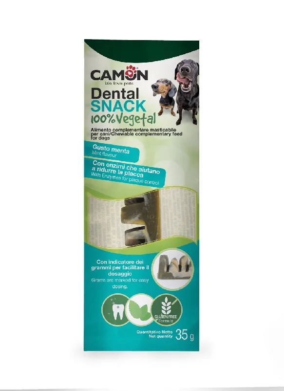 CAMON Dental Snack, kost žvakalica s okusom mente, 35g