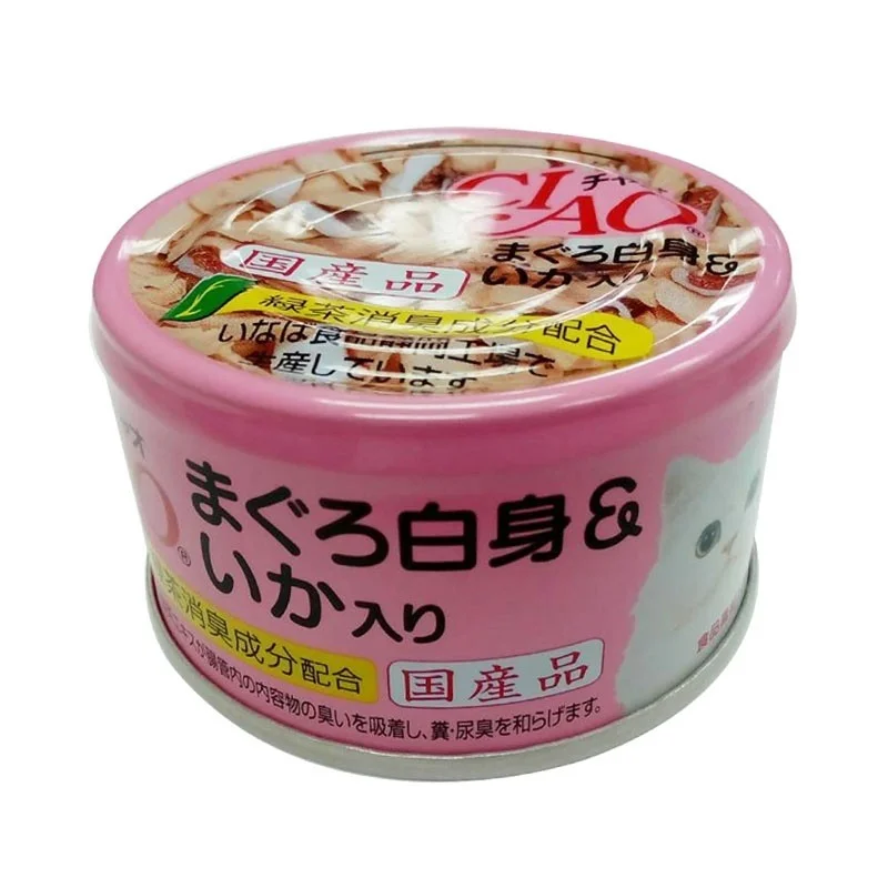 Ciao White Meat Tuna With Cuttlefish Canned Cat Food