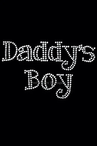 Daddy's Boy Rhinestone Bandana- Many Colors