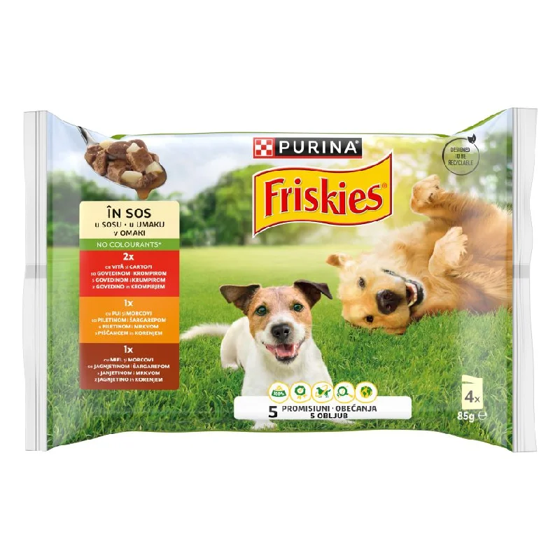 FRISKIES Mutipack s govedinom, piletinom i janjetinom, 4x85g