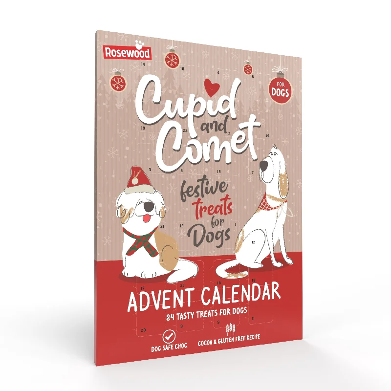 Cupid & Comet | Christmas Dog Gift | Carob Chocolate Advent Calendar