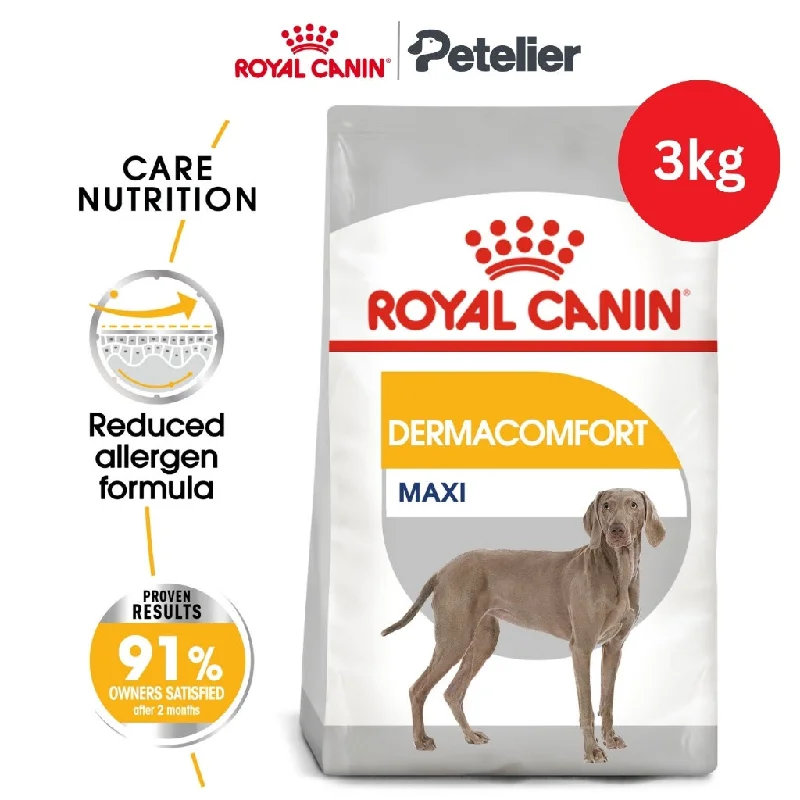 Royal Canin Maxi Dermacomfort 3kg Adult Dry Dog Food - Canine Care Nutrition