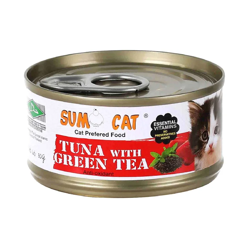 Sumo Cat Premium Tuna With Green Tea Canned Cat Food