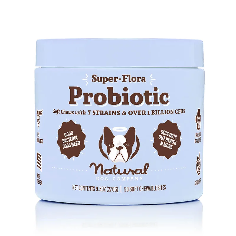 Natural Dog Company Super-Flora Probiotic Supplement