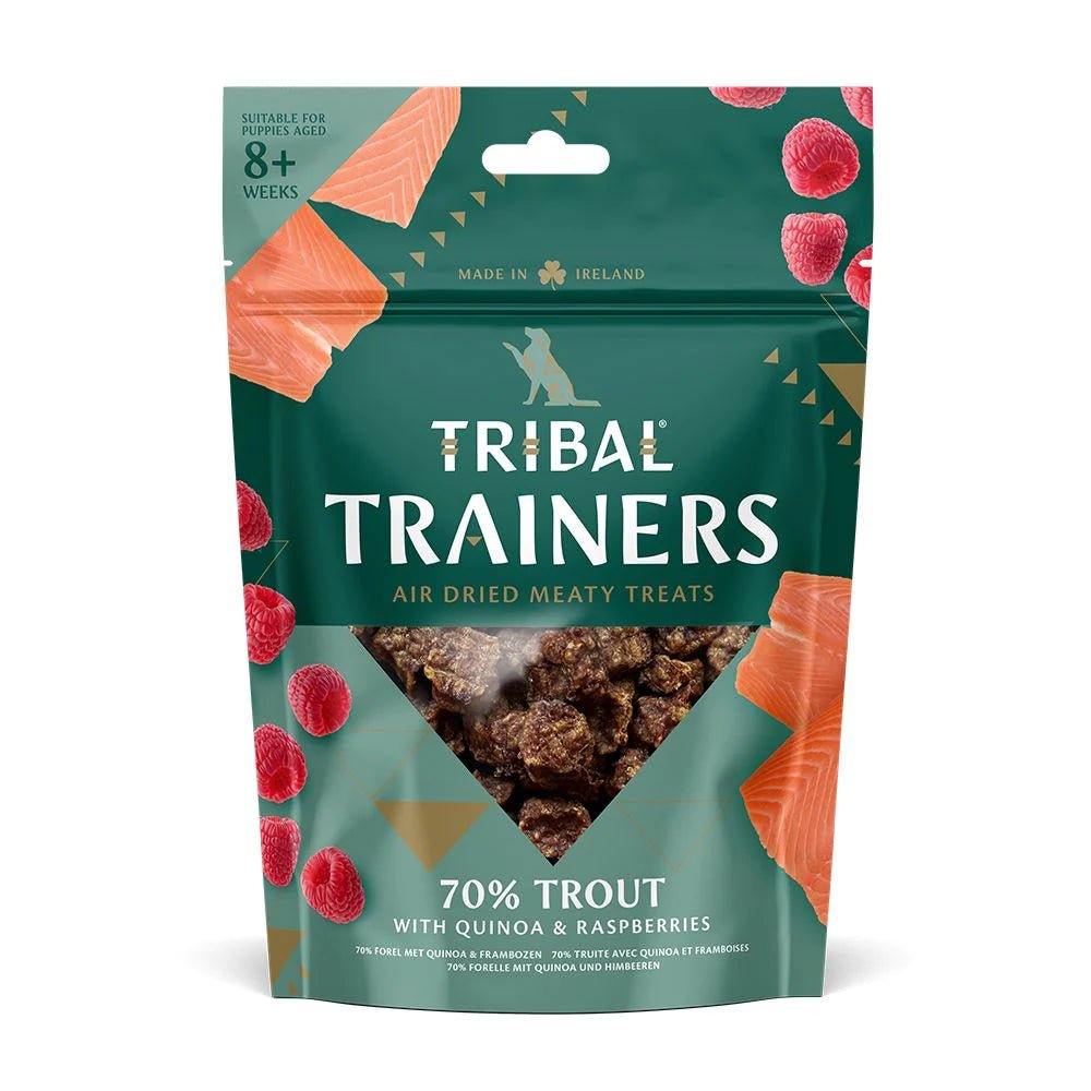 TRIBAL Trainers Trout with Quinoa & Raspberry Dog Treats 80g