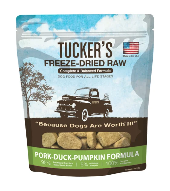 Tucker's Complete & Balanced Freeze-Dried Raw Dog Food (Pork-Duck-Pumpkin)